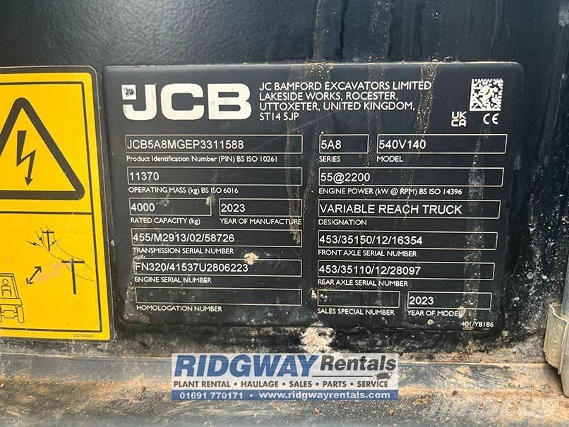 JCB 540-140 Teleskopiskie manipulatori