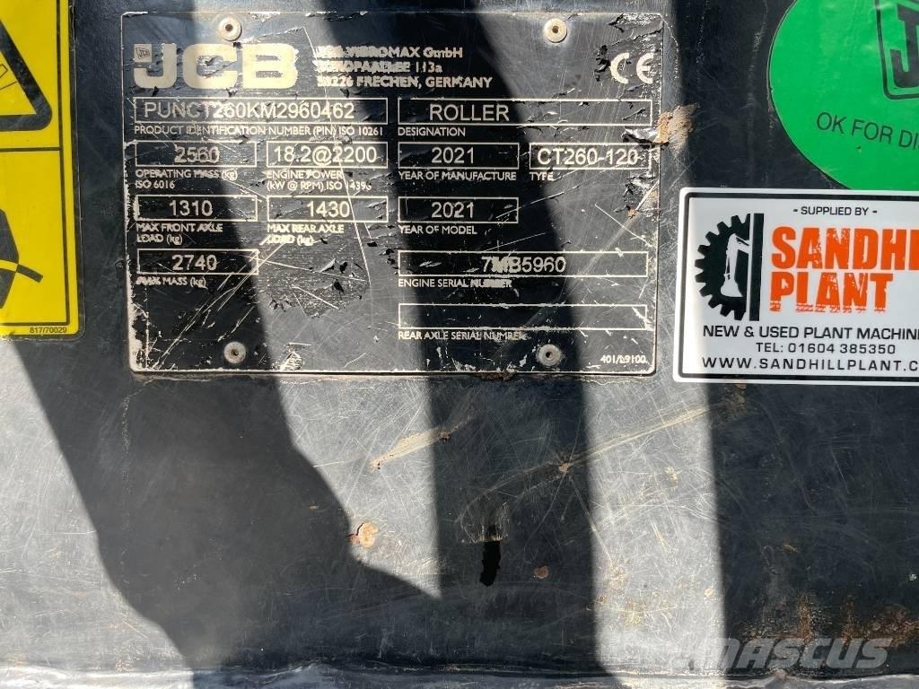 JCB CT 260-120 Divvalču grunts veltņi