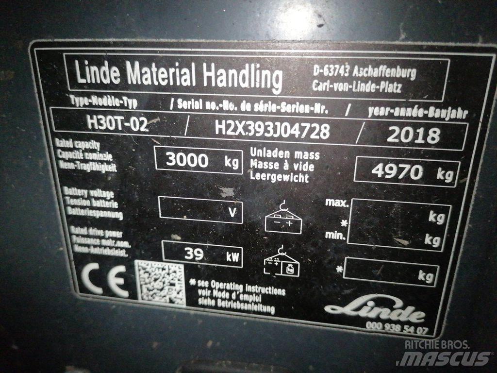 Linde H30T-02 LPG tehnika