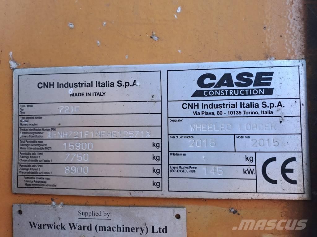 CASE 721 F XR Iekrāvēji uz riteņiem