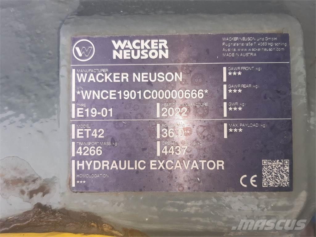 Wacker Neuson ET42 Kāpurķēžu ekskavatori