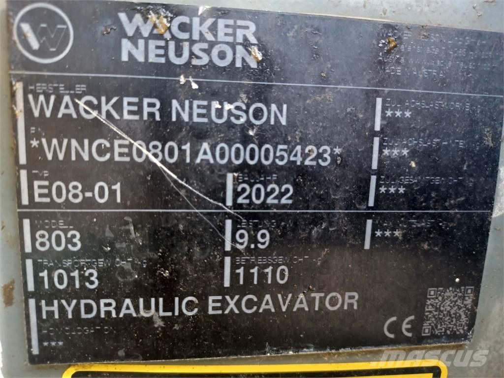 Wacker Neuson 803 Kāpurķēžu ekskavatori