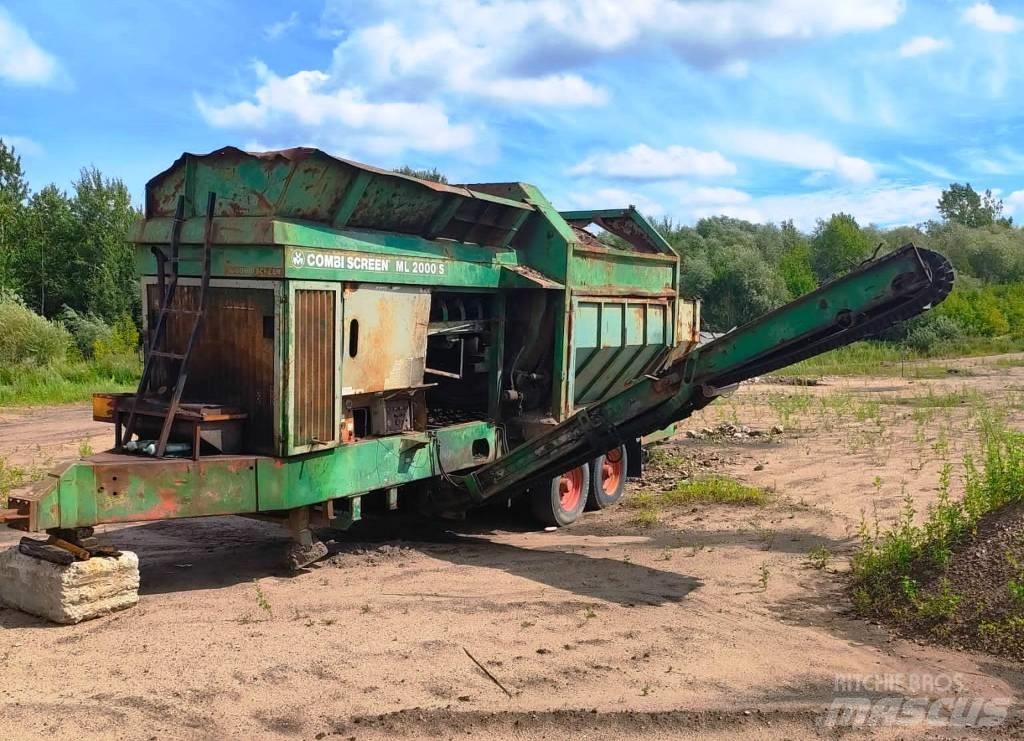  Combi screen ML2000S Cilindrveida rotējošs siets