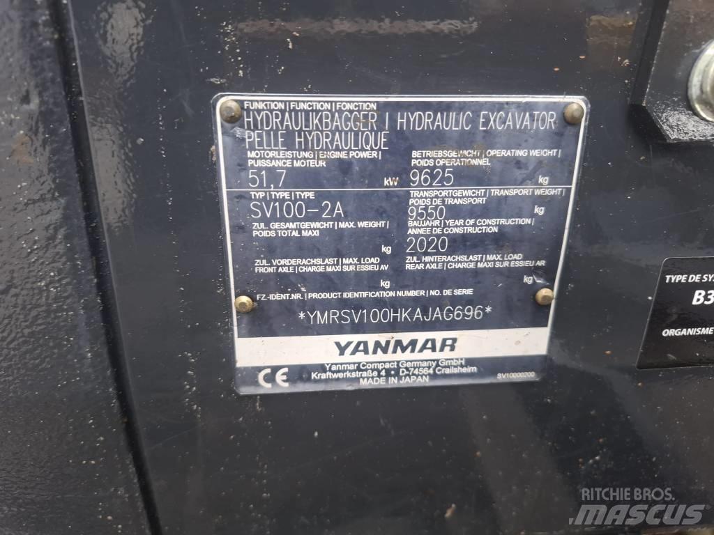 Yanmar SV 100-2A Vidēja lieluma ekskavatori 7 t - 12 t
