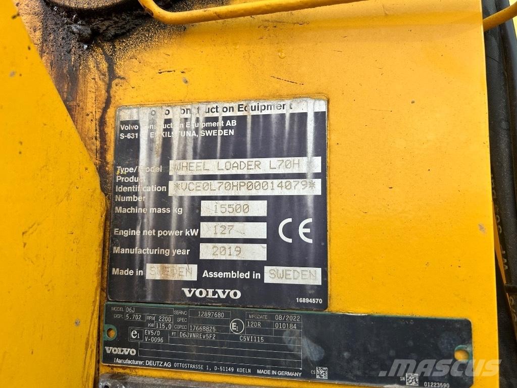 Volvo L 70 H Iekrāvēji uz riteņiem