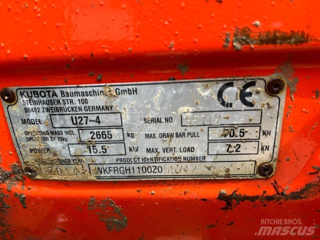 Kubota U 27-4 Mini ekskavatori < 7 t
