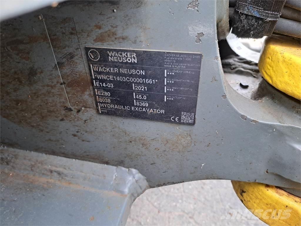 Wacker Neuson EZ80 Kāpurķēžu ekskavatori