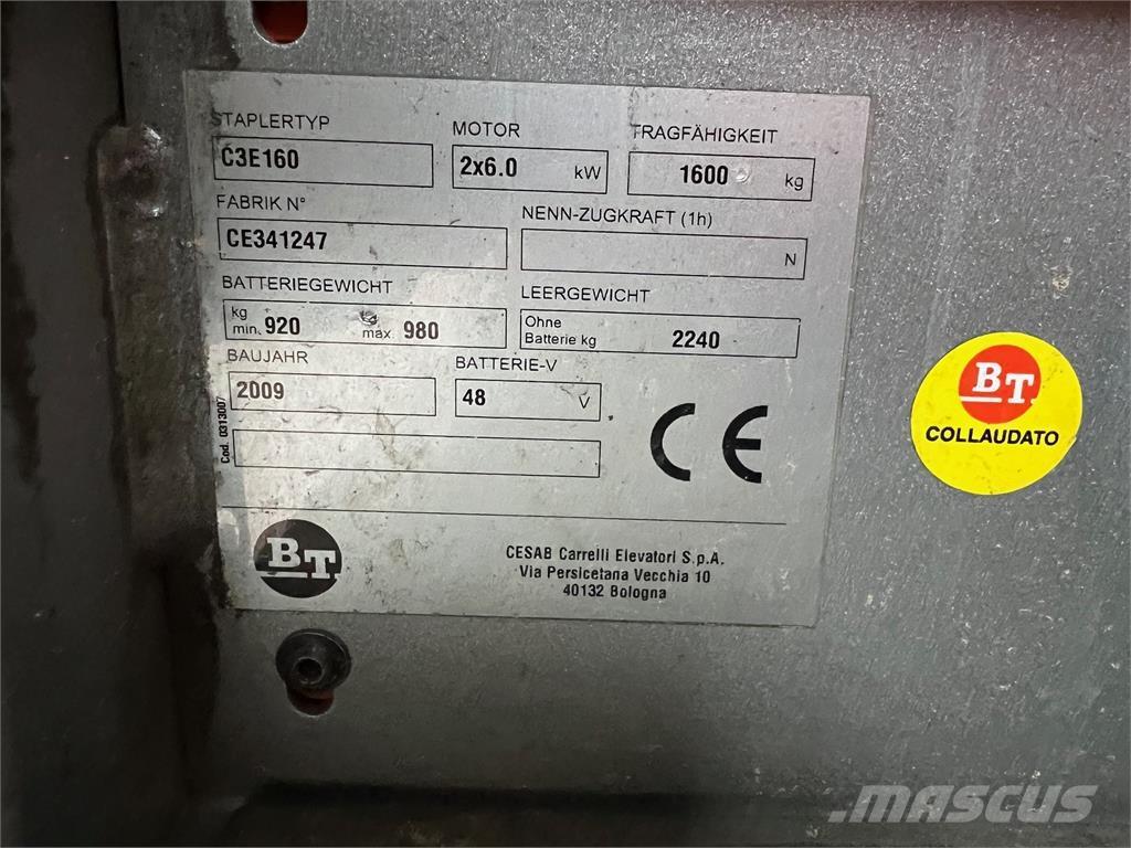 BT C3E160 Elektriskie iekrāvēji