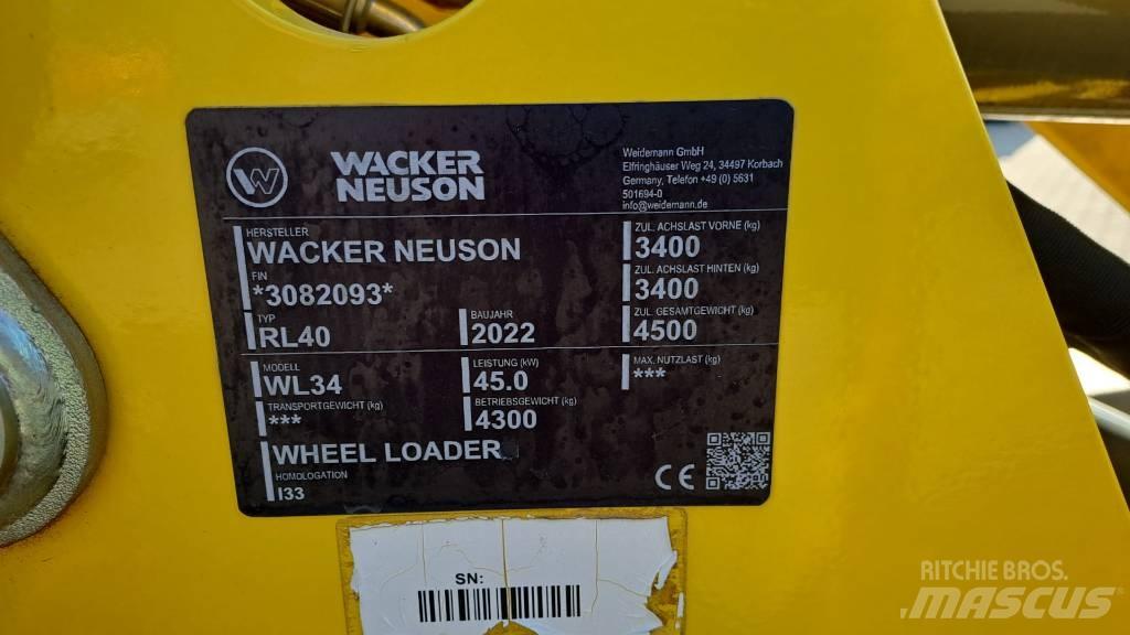 Wacker Neuson WL34 Iekrāvēji uz riteņiem