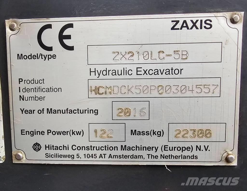 Hitachi ZX 210 LC-6 Kāpurķēžu ekskavatori