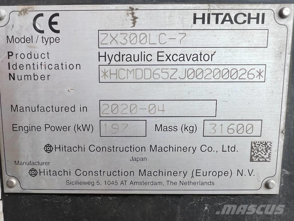 Hitachi ZX 300 LC-7 Kāpurķēžu ekskavatori