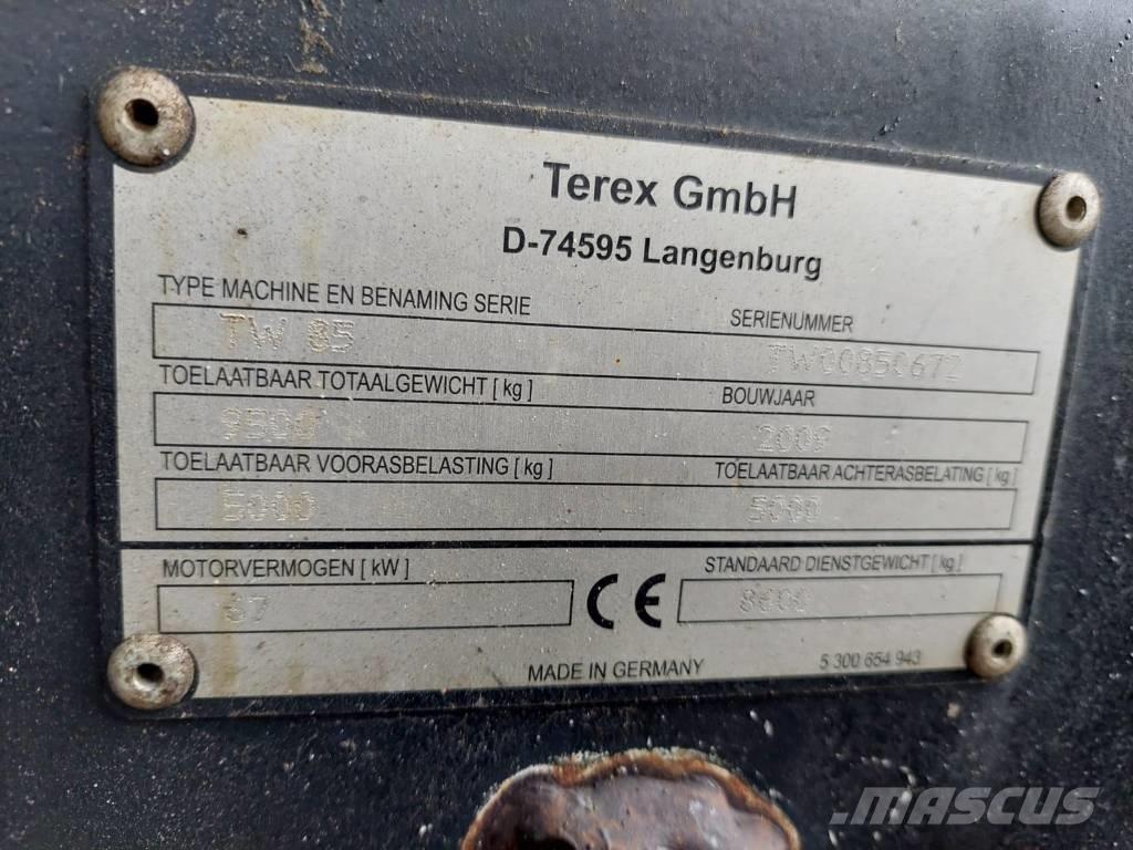 Terex TW 85 Wheeled excavators