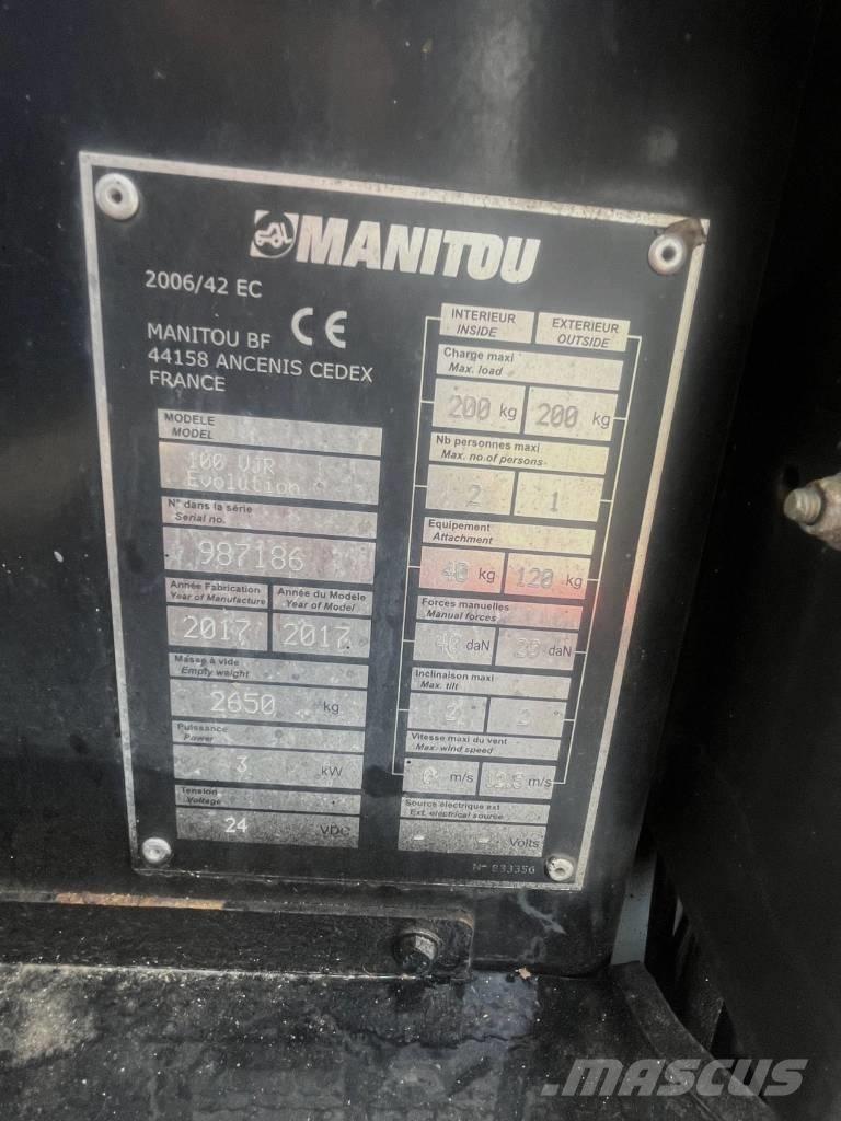 Manitou 100 VJR Vertikālie pacēlāji