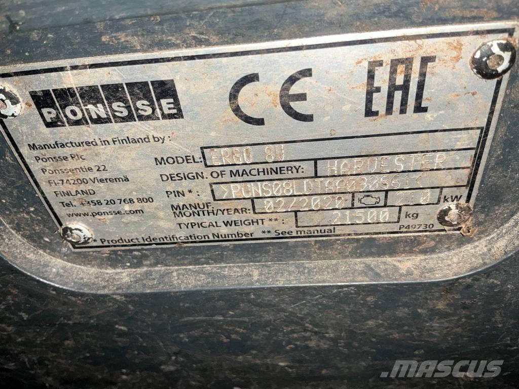 Ponsse ERGO 8W Harvesteri