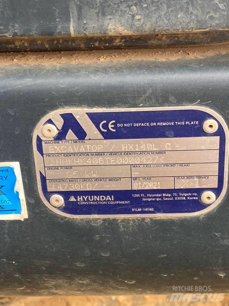Hyundai HX140LC Kāpurķēžu ekskavatori