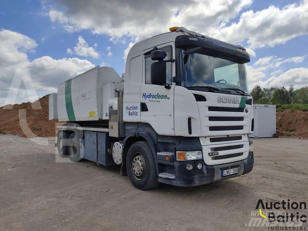 Scania R 480 Kombinētās vakumsūkņa mašīnas