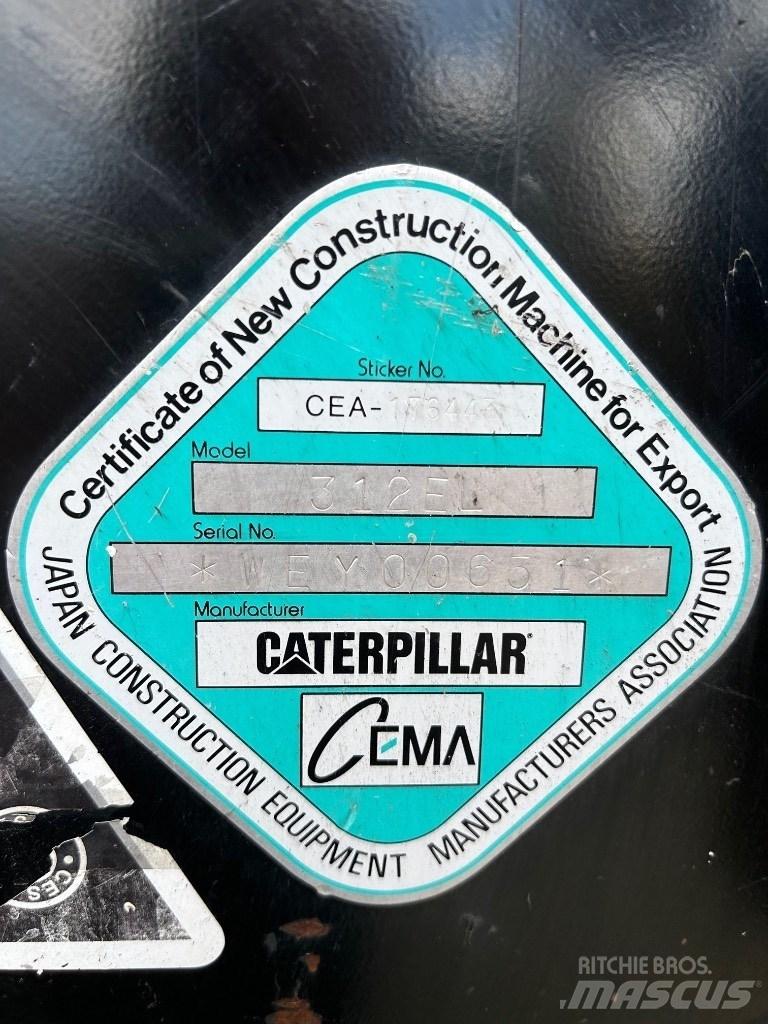 CAT 312 E Kāpurķēžu ekskavatori