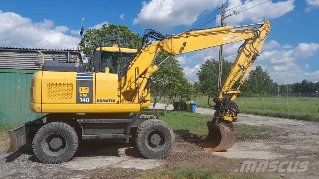 Komatsu PW 140-7 Ekskavatori uz riteņiem