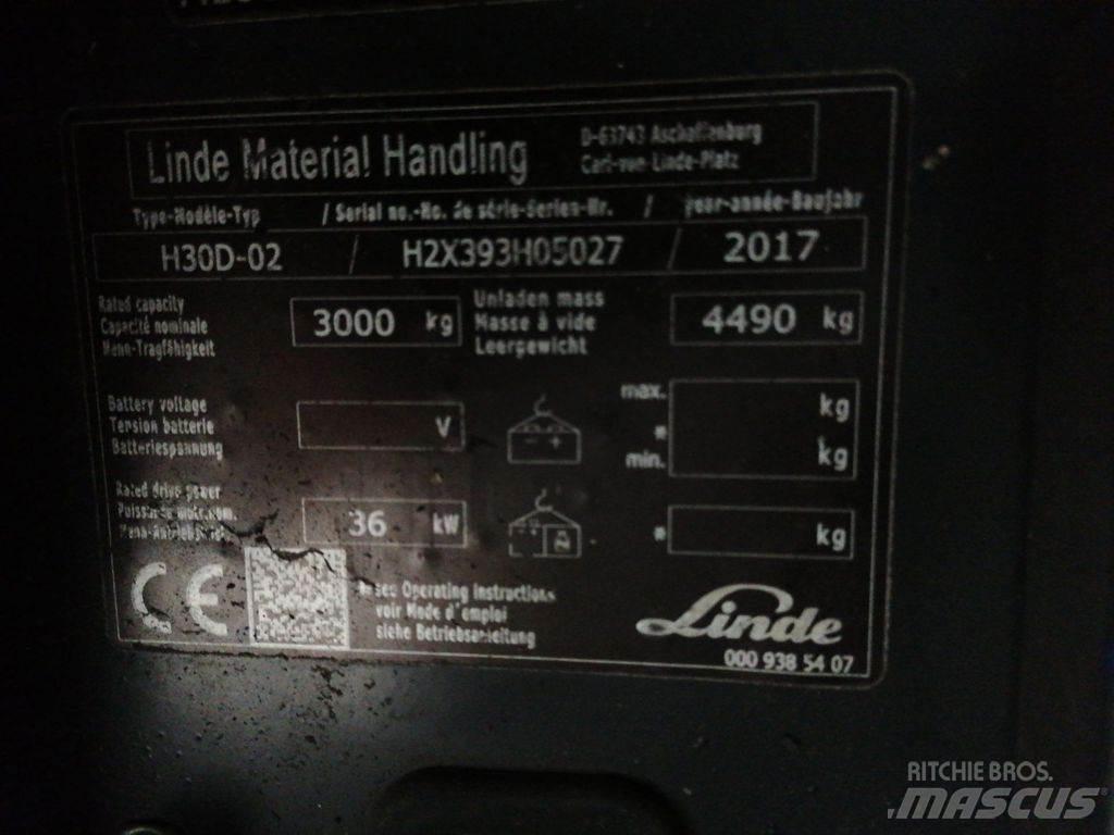Linde H30D-02 Tehnika ar dīzeļa dzinēju