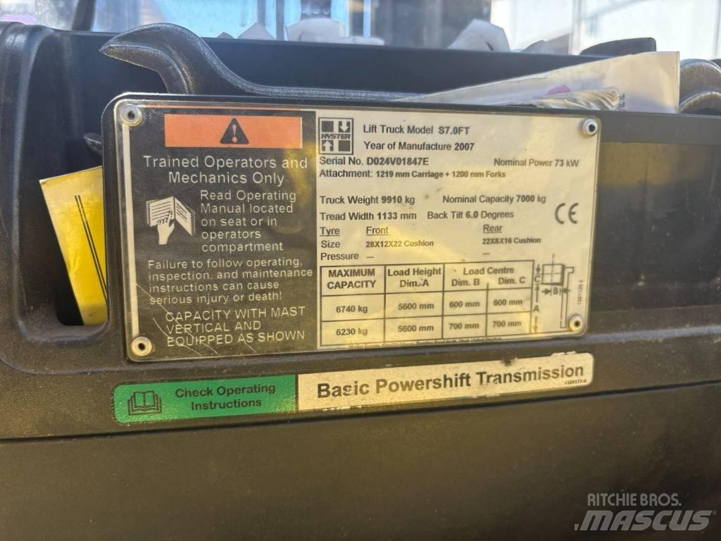 Hyster S7.0FT LPG tehnika