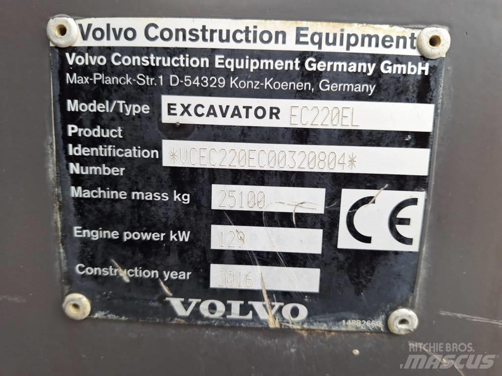 Volvo EC 220 EL Kāpurķēžu ekskavatori
