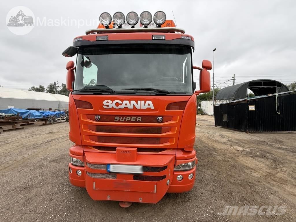 Scania R 450 bodbil Smagās mašīnas ar celtni