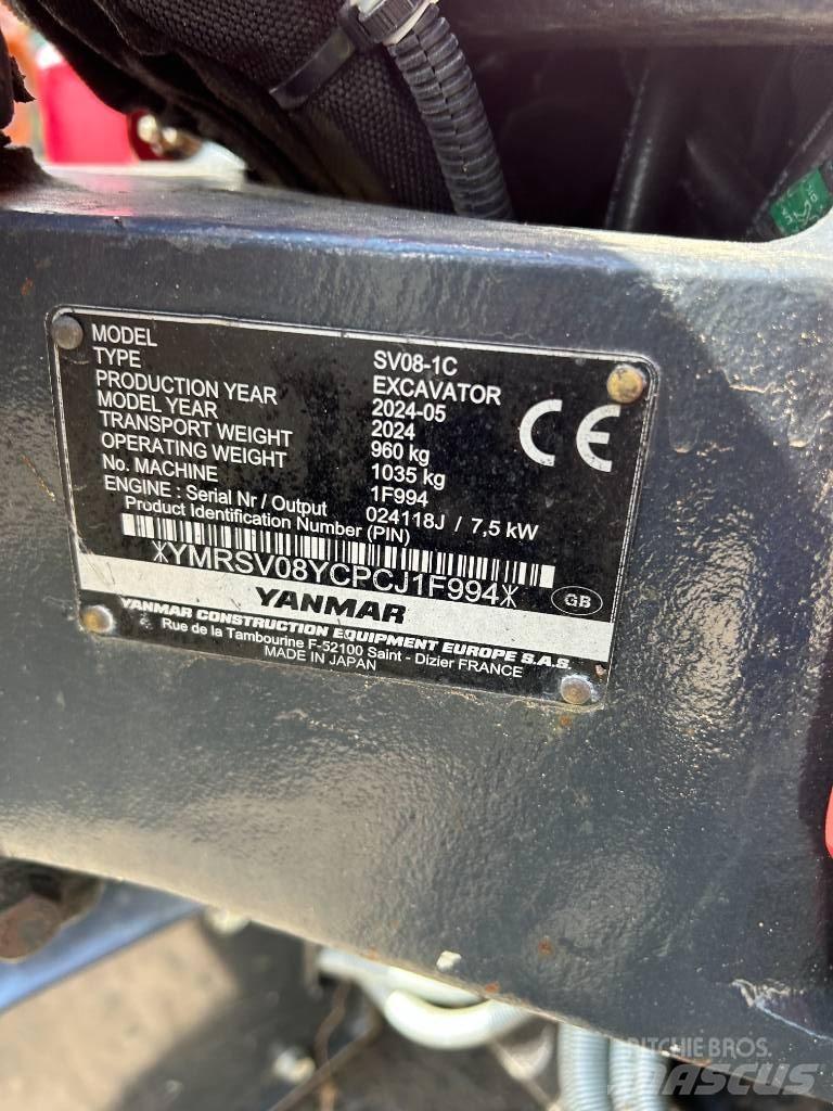 Yanmar SV08-1C Mini ekskavatori < 7 t