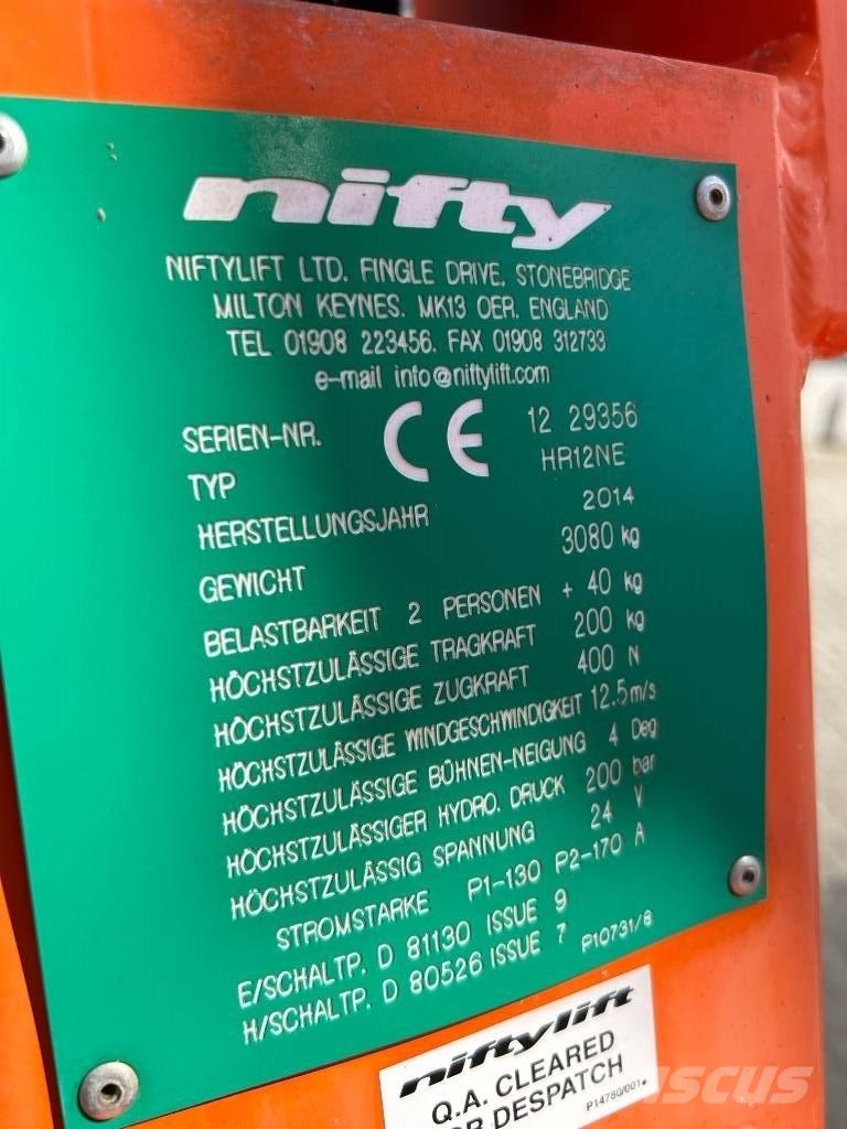 Niftylift HR 12 N E Strēles pacēlāji