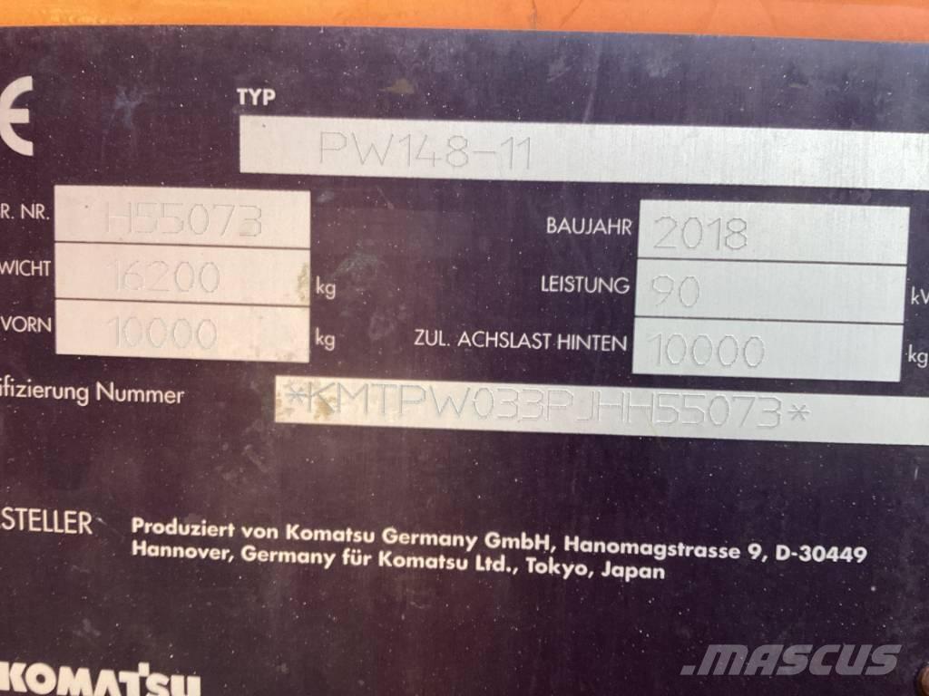 Komatsu PW 148-11 Ekskavatori uz riteņiem