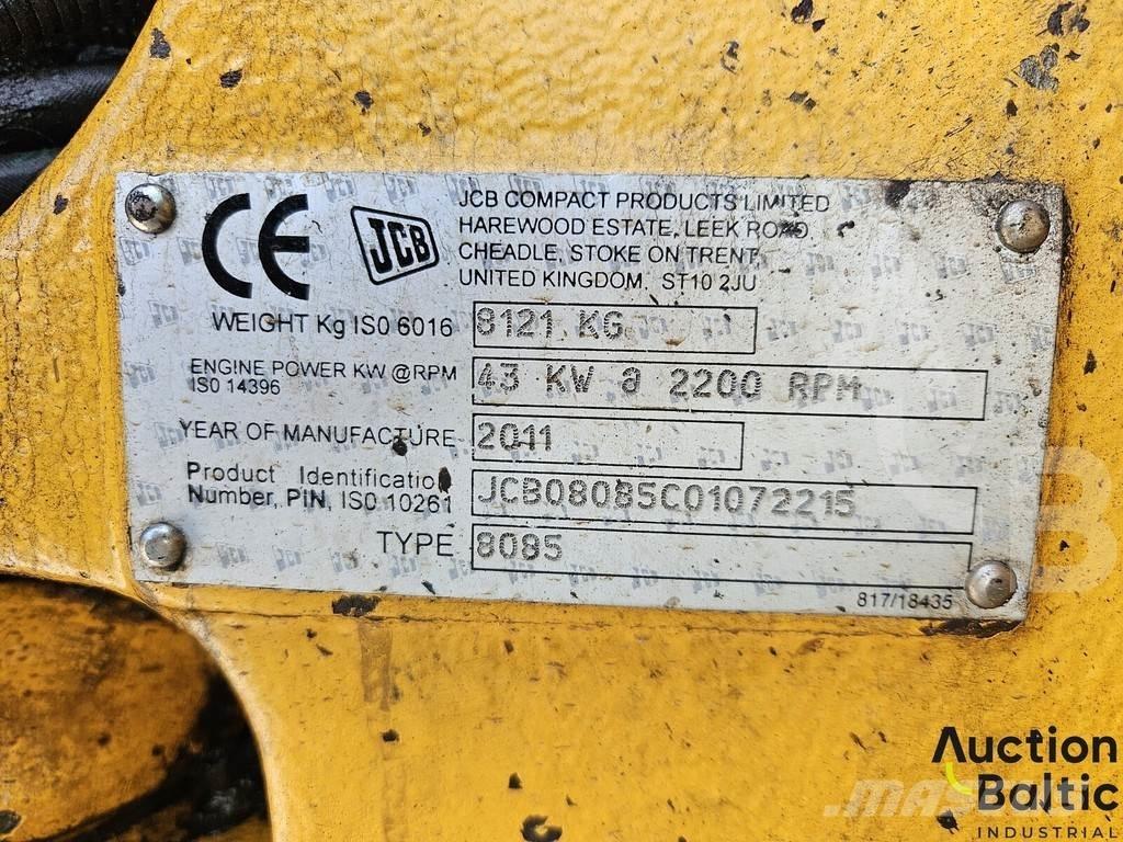 JCB 8085 Vidēja lieluma ekskavatori 7 t - 12 t