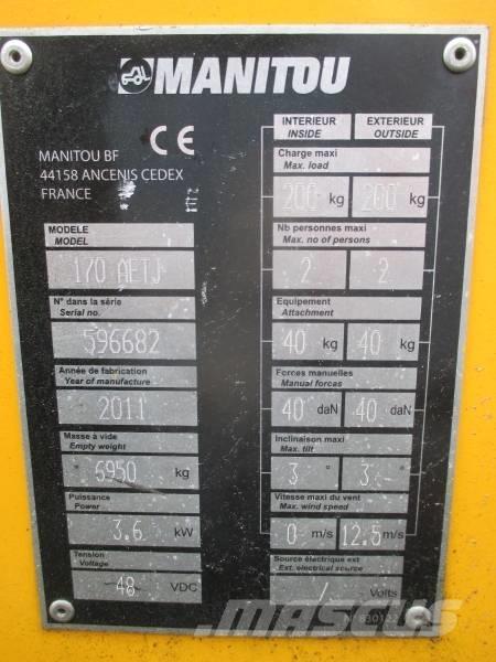 Manitou 170AETJ Strēles pacēlāji