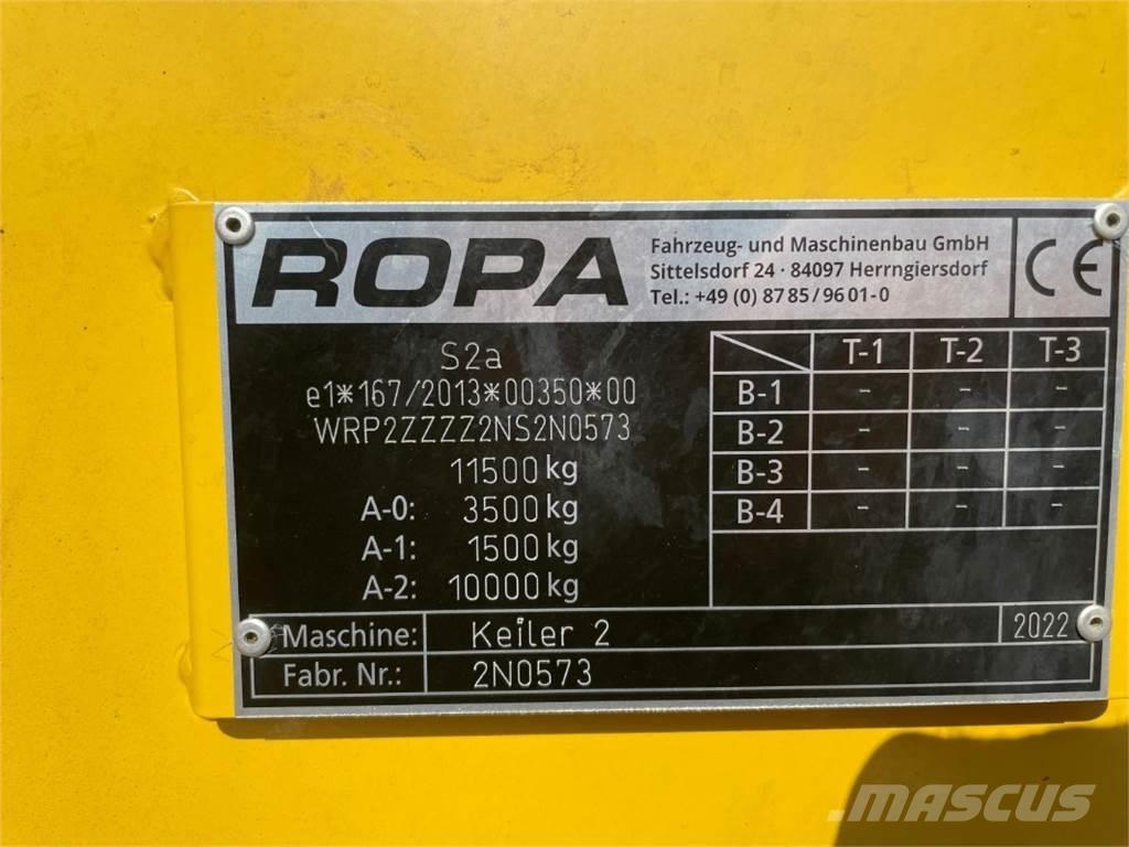 Ropa KEILER 2 Kartupeļu novākšanas kombaini
