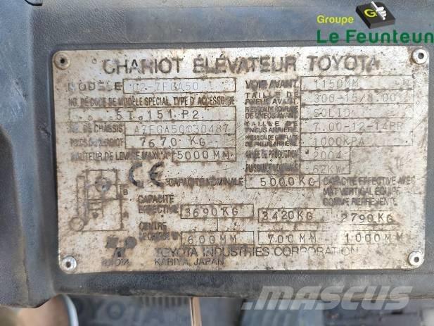 Toyota 02-7 FG A 50 LPG tehnika