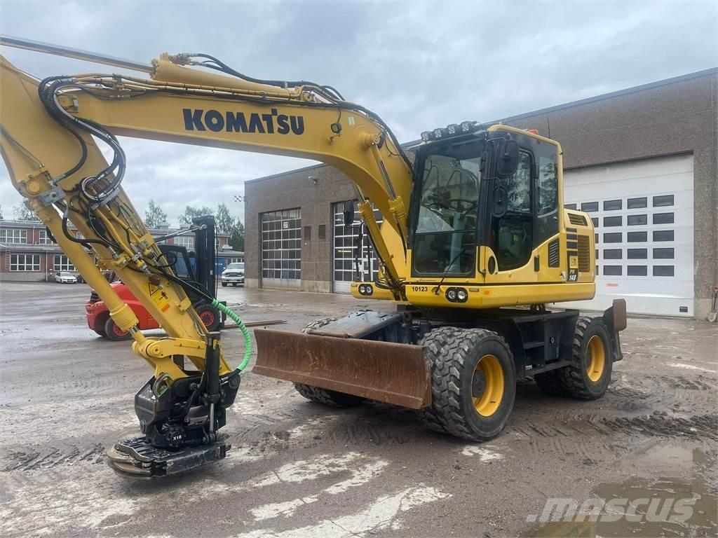 Komatsu PW148-10 Ekskavatori uz riteņiem