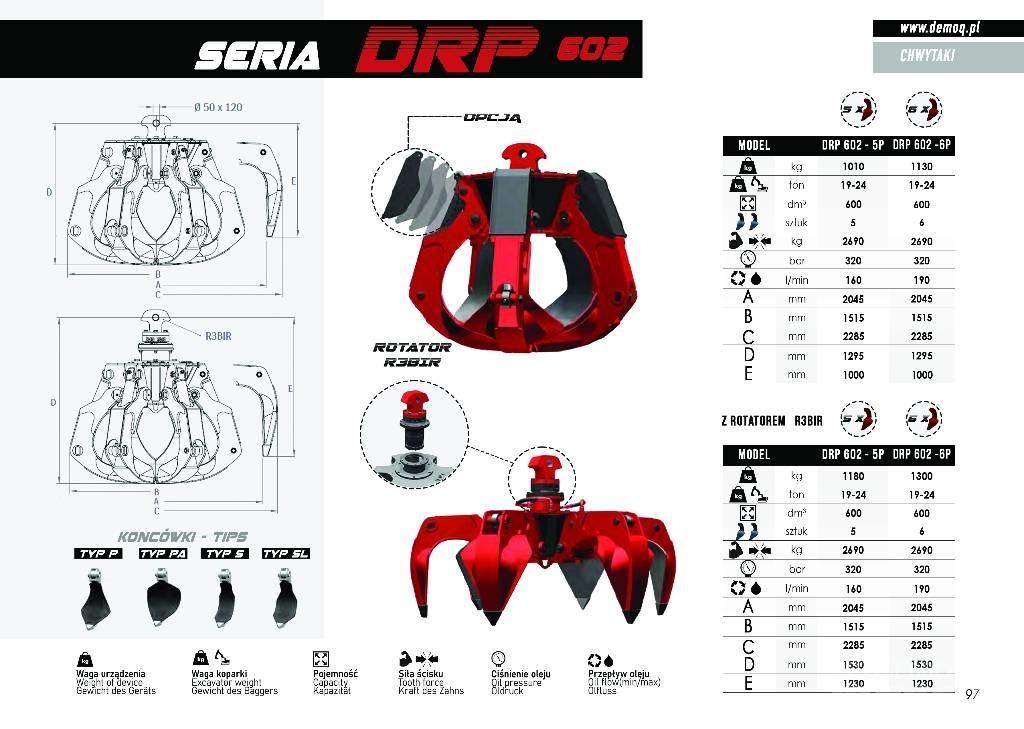  DEMOQ DRP250 4P Pašgrābji