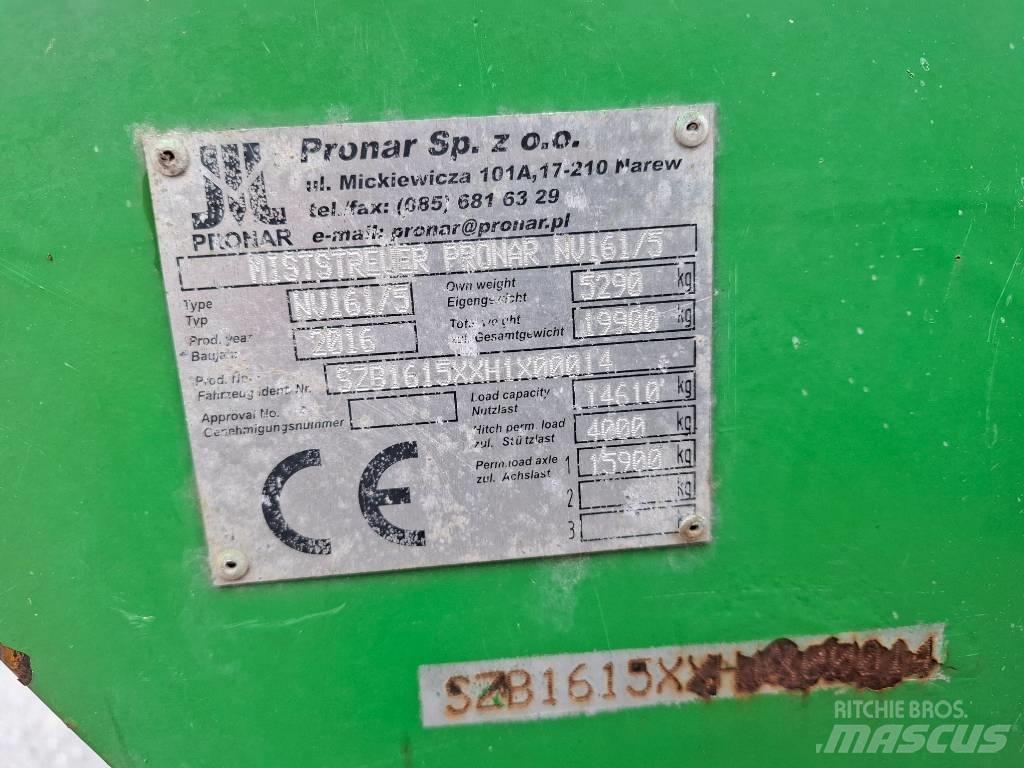 Pronar NV 161/5 Mēslojuma izkliedētājs