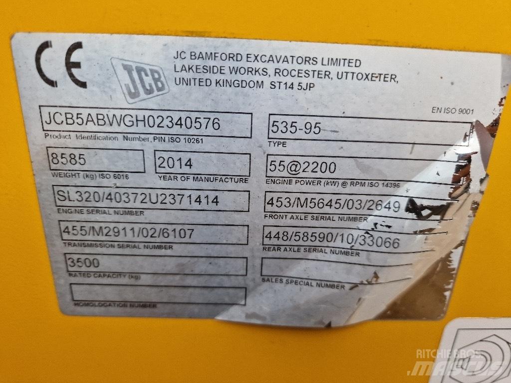 JCB 2014 JCB 535-95 Teleskopiskie manipulatori