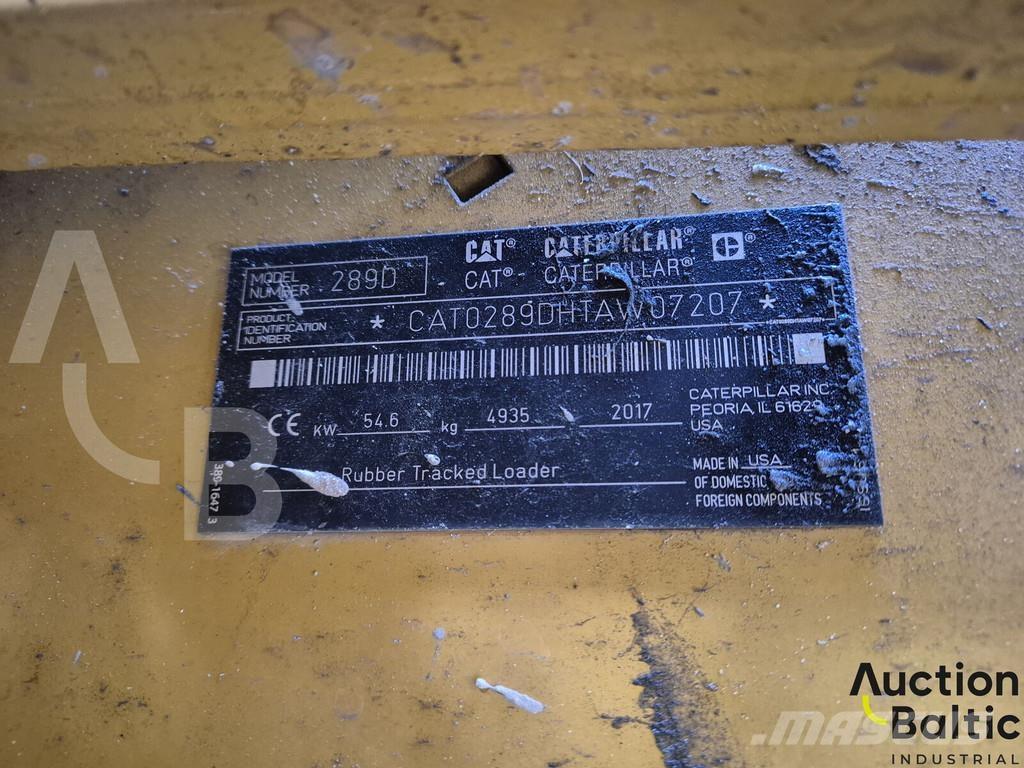 CAT 289 D Kāpurķēžu iekrāvēji