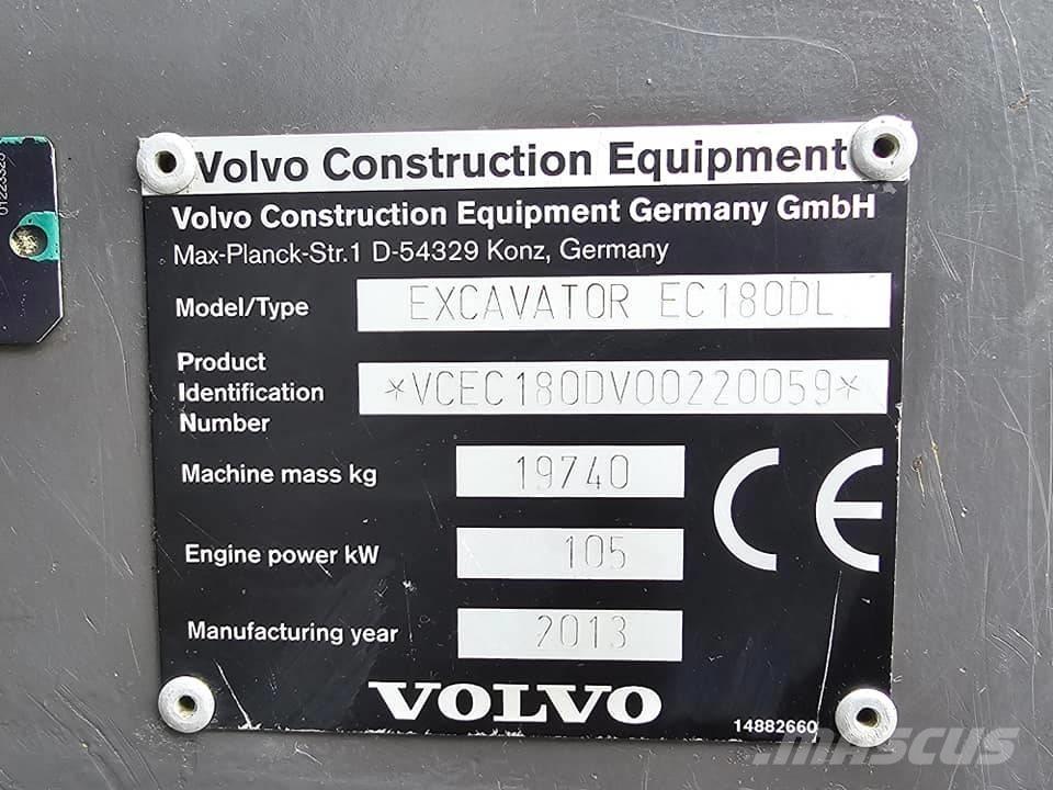 Volvo EC 180 C L Kāpurķēžu ekskavatori