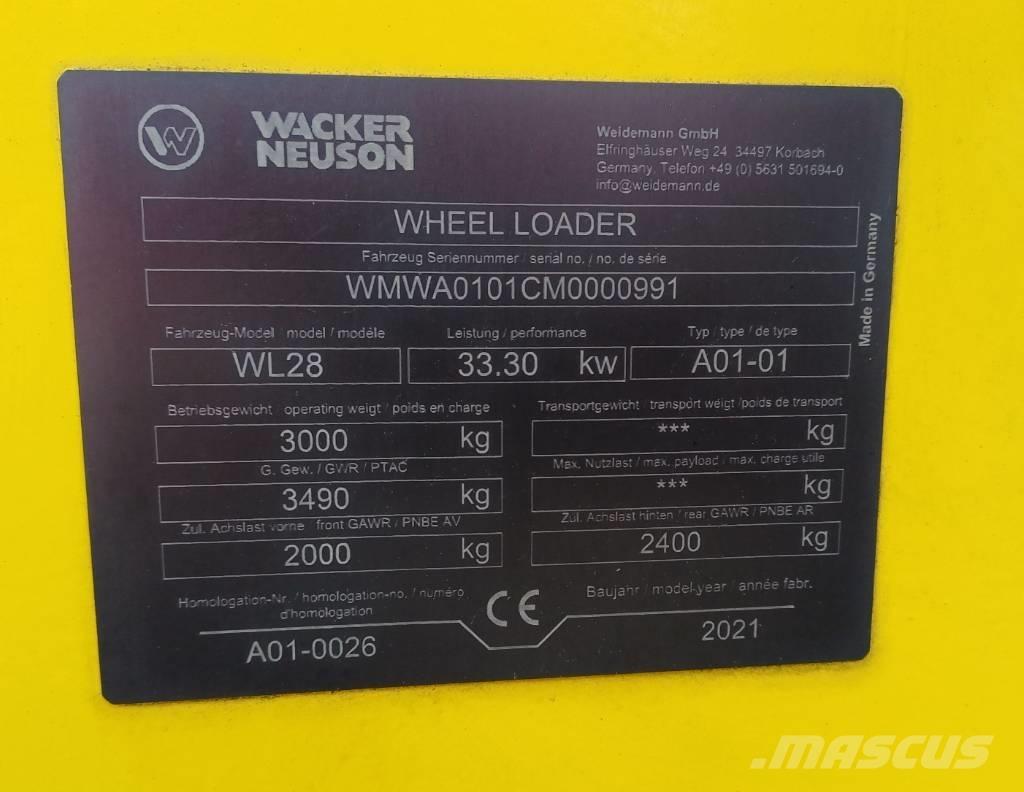 Wacker Neuson WL 28 Iekrāvēji uz riteņiem