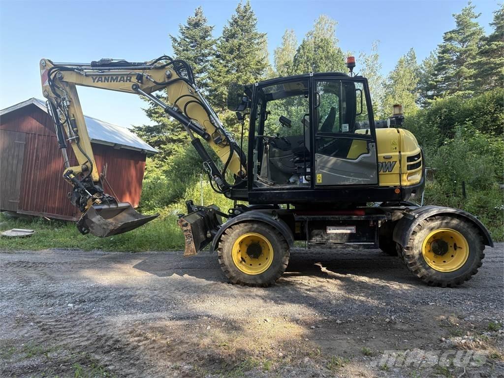 Yanmar B110W Ekskavatori uz riteņiem