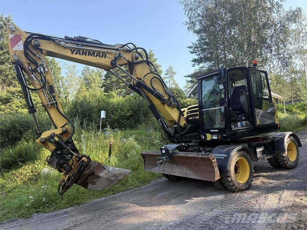 Yanmar B110W Ekskavatori uz riteņiem