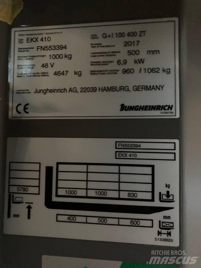 Jungheinrich EKX410 Šaureju pārvadātājs
