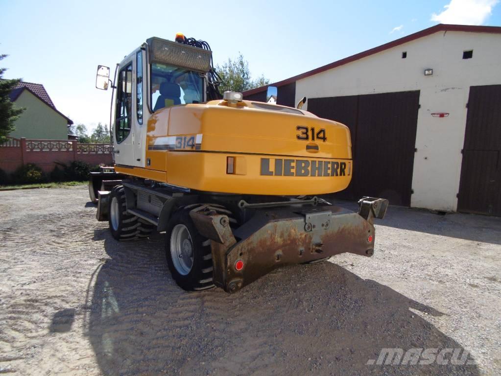 Liebherr A314 Ekskavatori uz riteņiem