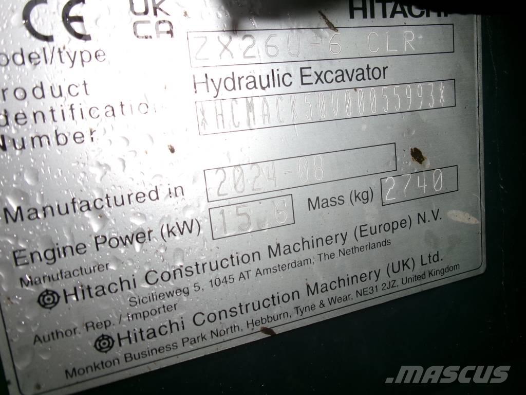 Hitachi Zaxis 26 U Mini ekskavatori < 7 t