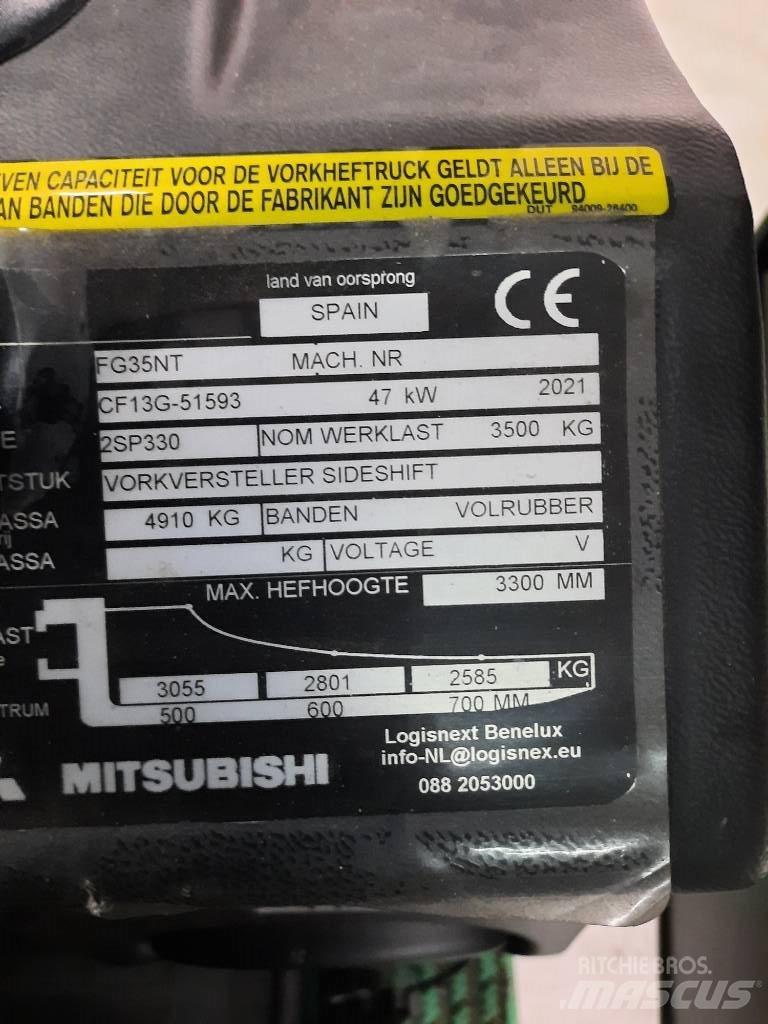 Mitsubishi FG35NT LPG tehnika