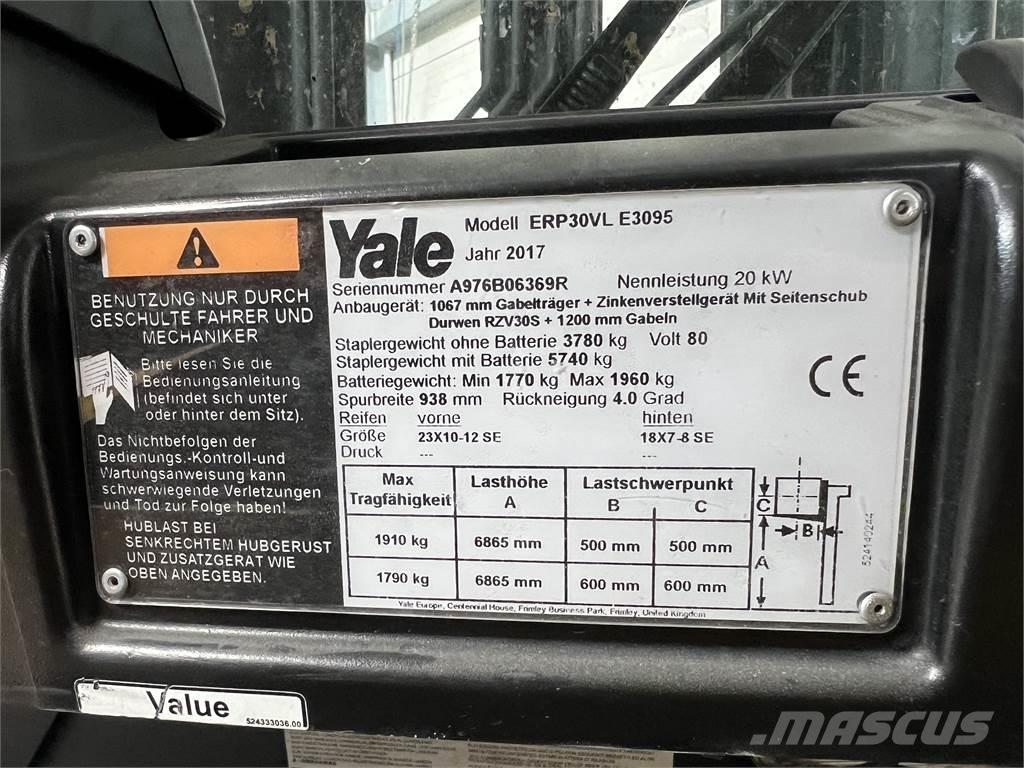 Yale ERP30VL Elektriskie iekrāvēji