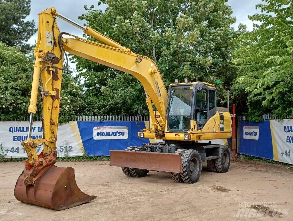 Komatsu PW 160-7 Ekskavatori uz riteņiem