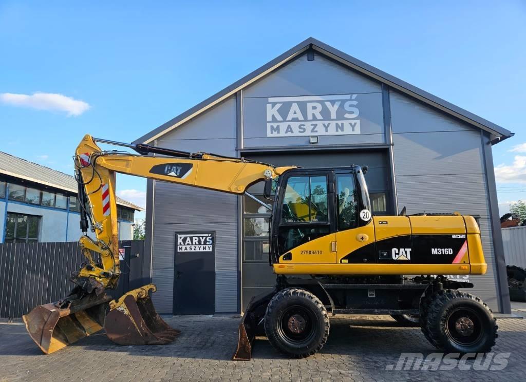 CAT 316D Ekskavatori uz riteņiem