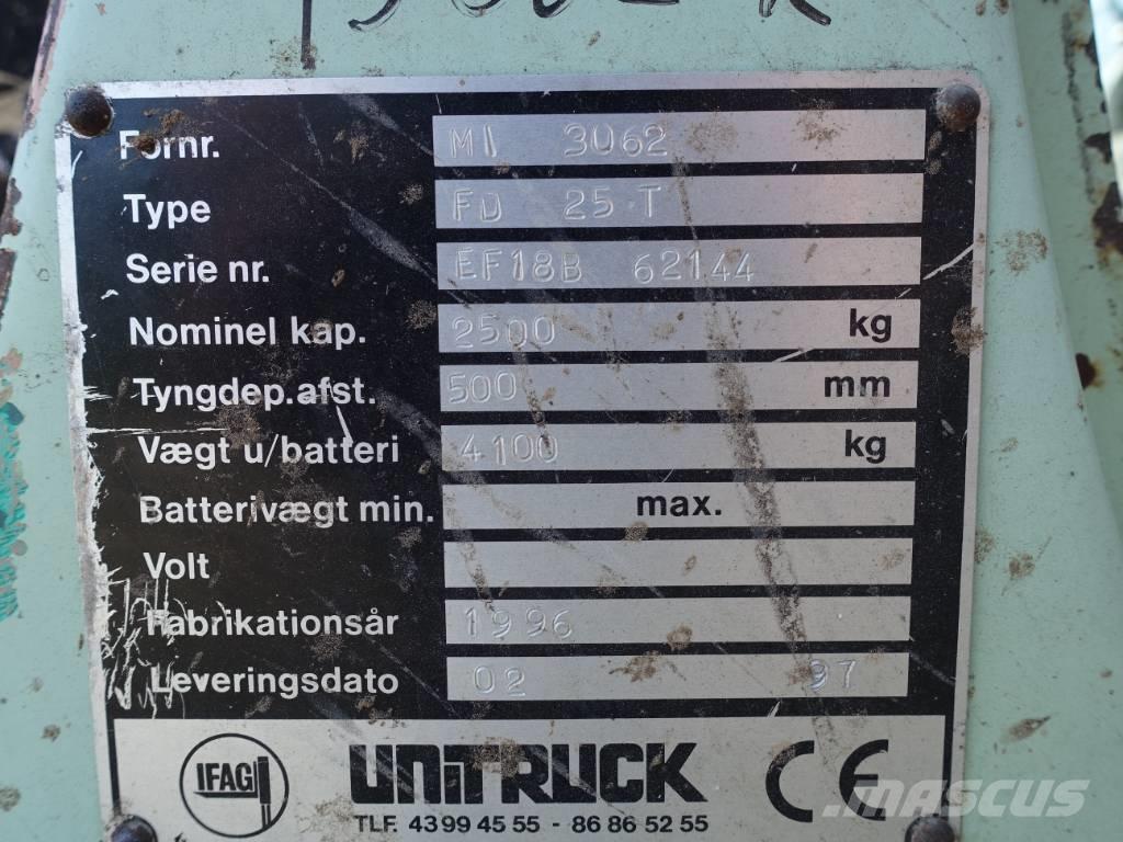 Mitsubishi FD 25 T Tehnika ar dīzeļa dzinēju